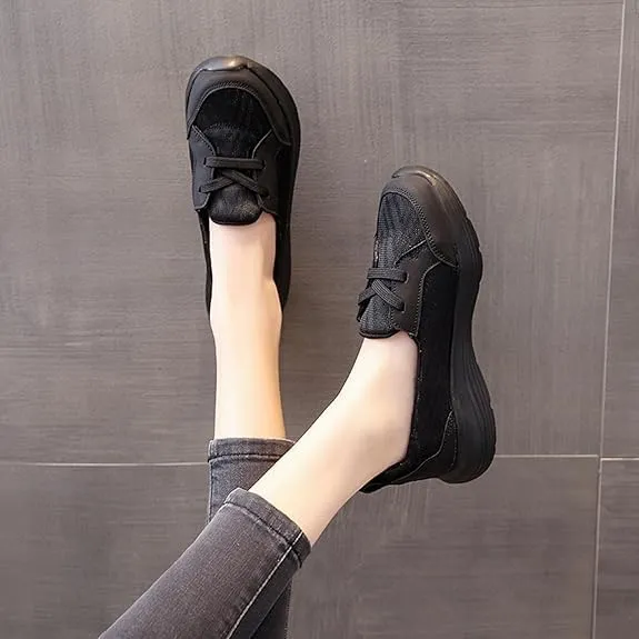 Women Orthopedic Walking Shoes,Women’s Breathable Comfy Slip On Arch Support Nonslip Fashion Shoes 2024 Wide Width Woven Orthopedic Soft Loafers Sneakers Boat Shoes