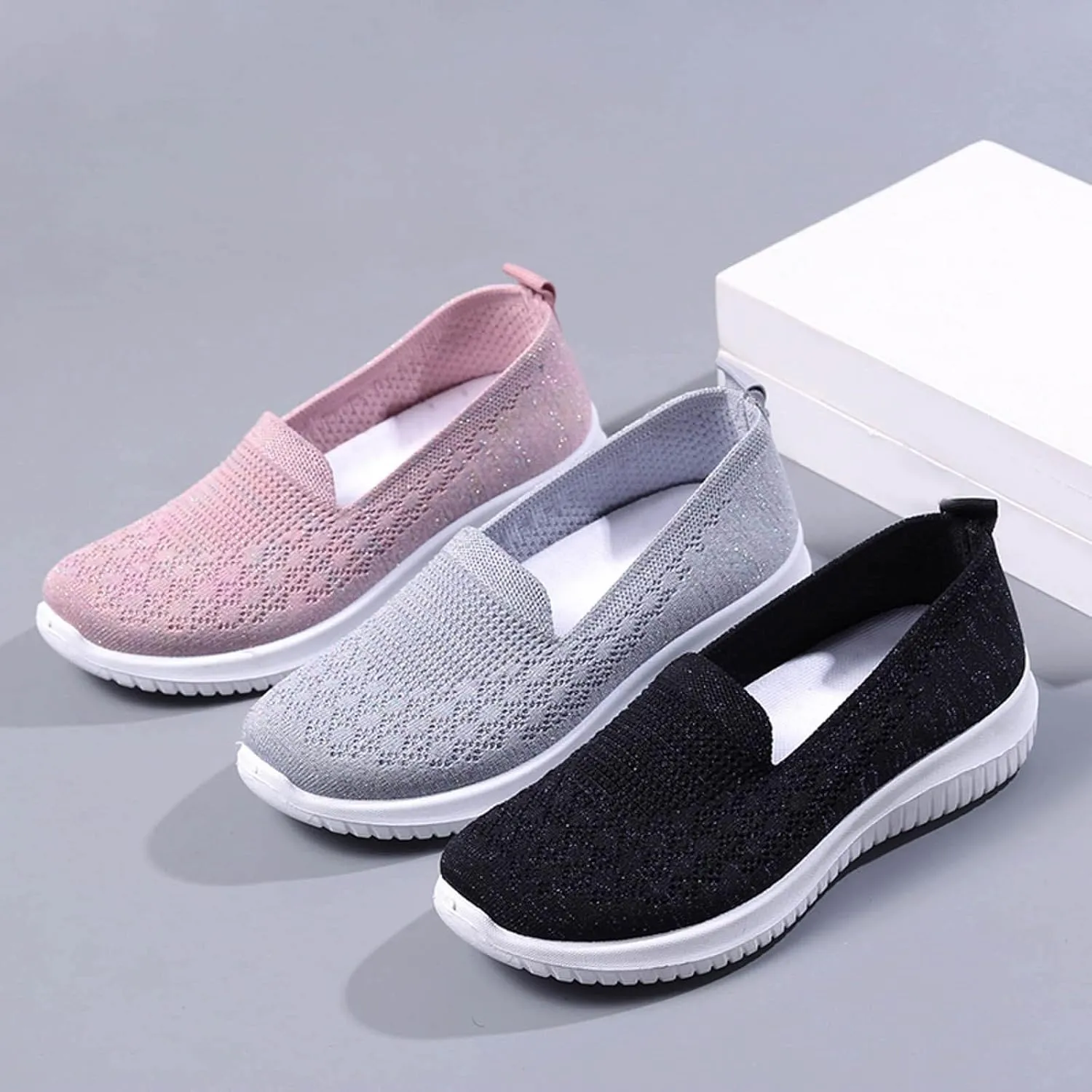 Women Shoes Mesh Socks Shoes Casual One Foot Wear Women's Shoes Breathable Casual Sports Shoes Sneaker Skates for Women