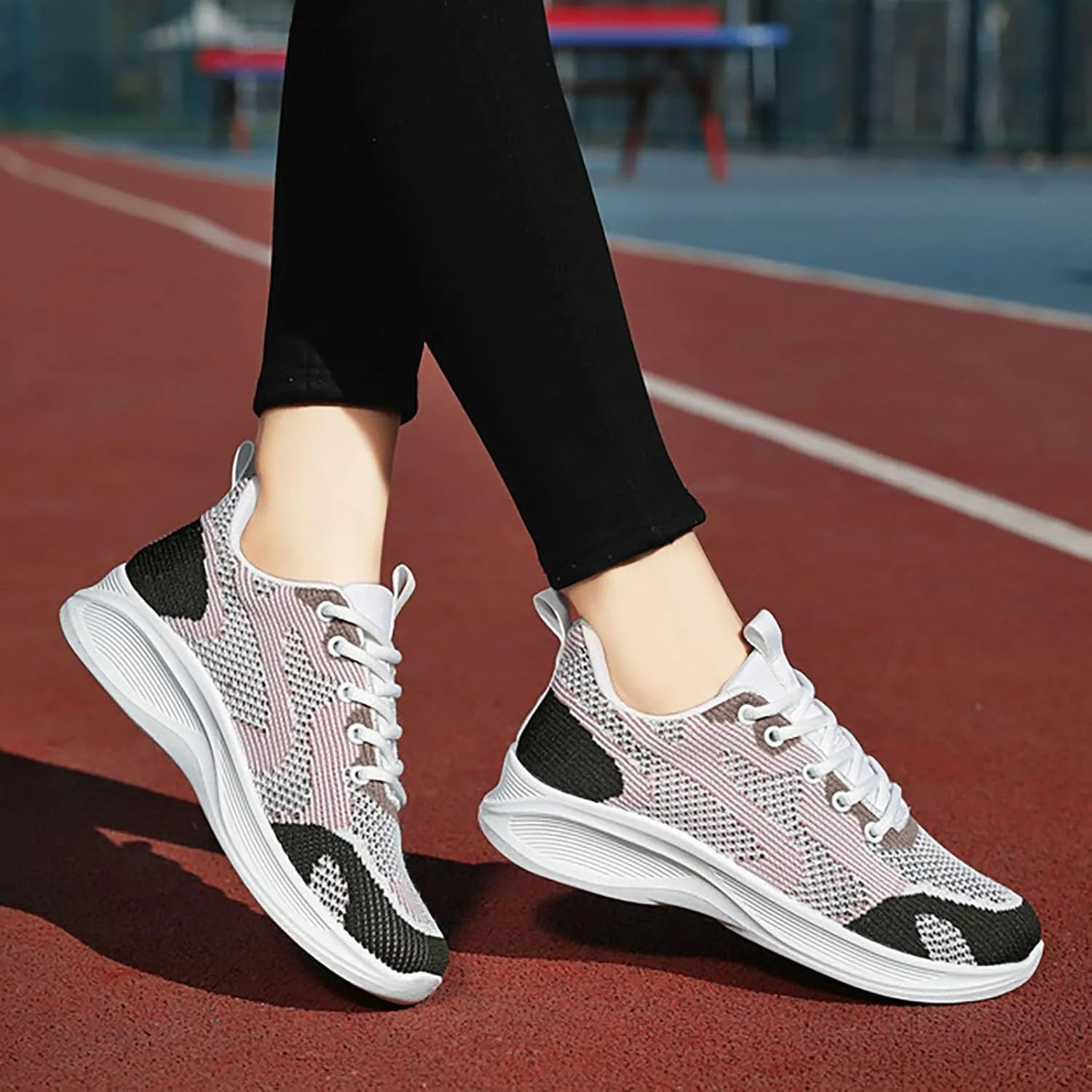 Women's Classic Leather Sneaker Woven Sports Shoes Comfortable Breathable Classical Walking Shoes Wedding/Driving/Dating
