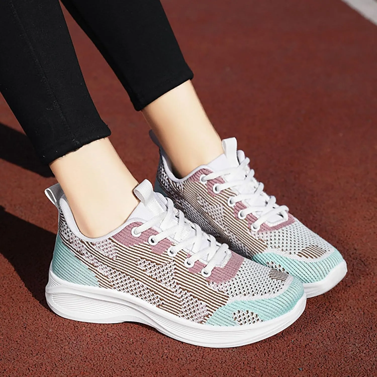 Women's Classic Leather Sneaker Woven Sports Shoes Comfortable Breathable Classical Walking Shoes Wedding/Driving/Dating