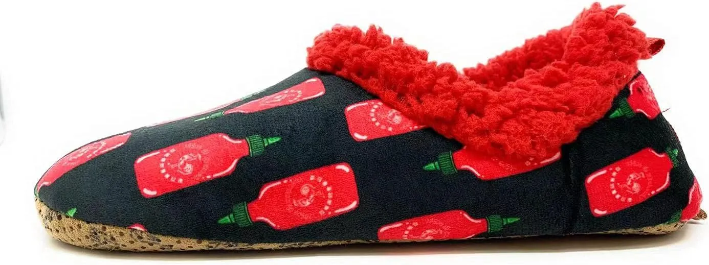 Women's Fuzzy Plush Non-Slip Slippers, Warm Comfy Cozy House Slippers, Fleece Lined Indoor Shoes
