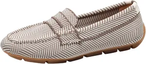 Women's Mary Jane Shoe Driving Casual Slip On Flat Lightweight Loafers Comfortable Boat Shoes Dressy Walking Flat Loafer