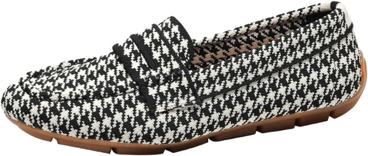 Women's Mary Jane Shoe Driving Casual Slip On Flat Lightweight Loafers Comfortable Boat Shoes Dressy Walking Flat Loafer