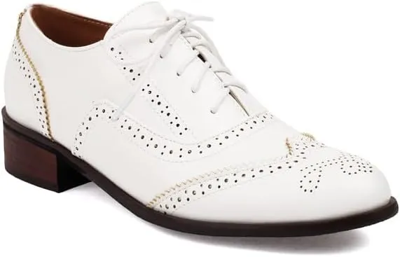 Women's Oxfords Brogue Low Heel Shoes