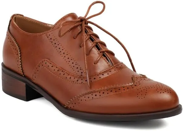 Women's Oxfords Brogue Low Heel Shoes
