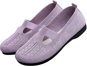 Womens Shoes Sneakers Comfortable Ethnic Casual Flat Shoes Summer Breathable Slip On Sneakers Walking Soft Sole Canvas