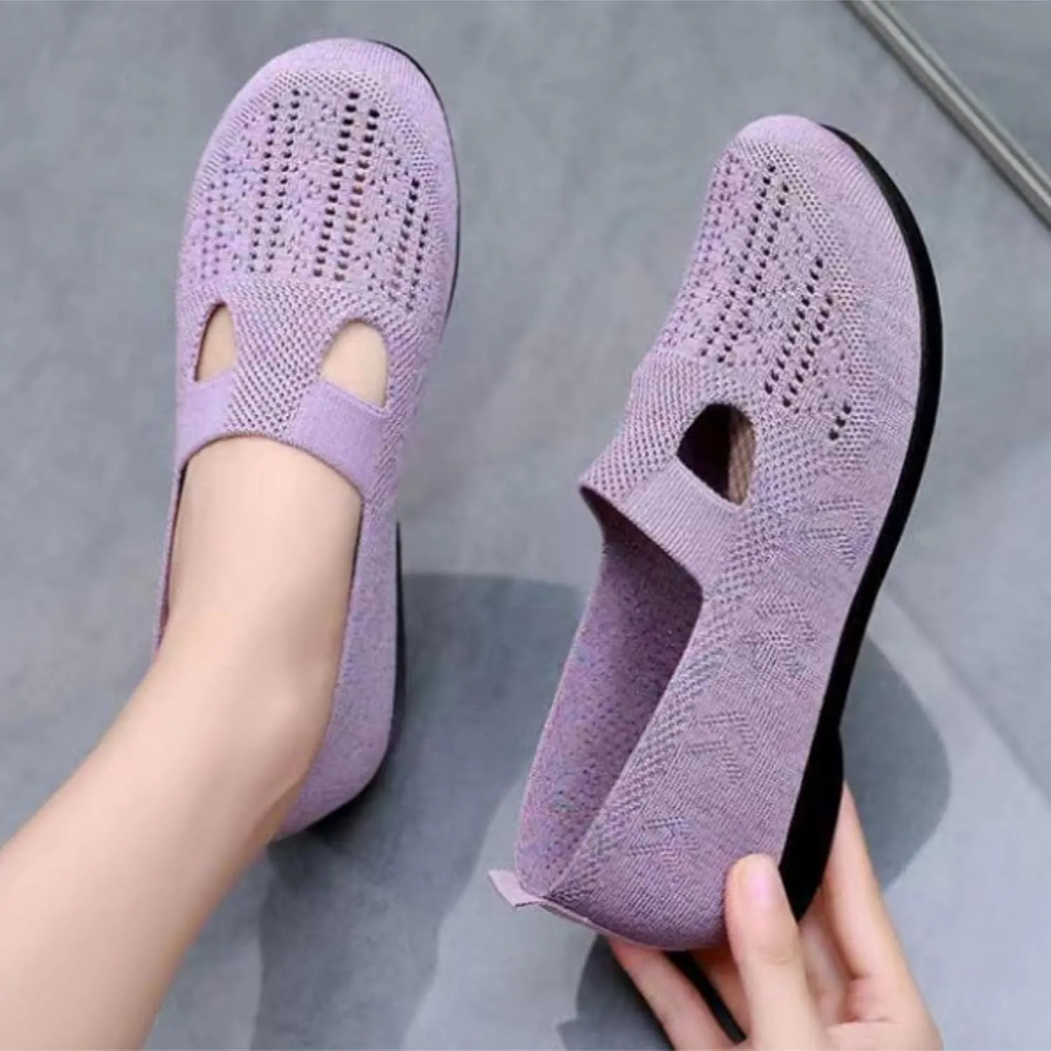 Womens Shoes Sneakers Comfortable Ethnic Casual Flat Shoes Summer Breathable Slip On Sneakers Walking Soft Sole Canvas