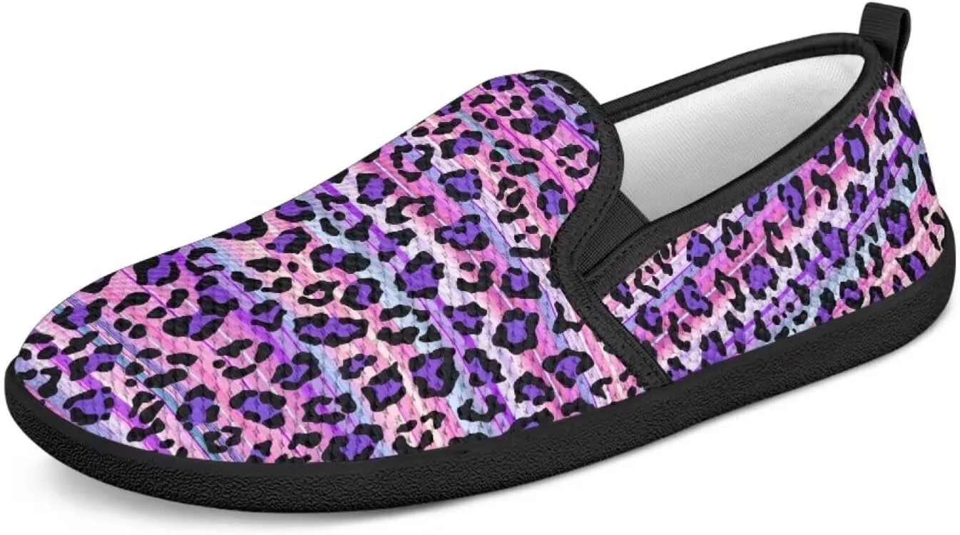 Women's Slip On Shoes Casual Breathable Mesh Flats Sneakers Fashion Low Top Soft Loafers for Tennis Work