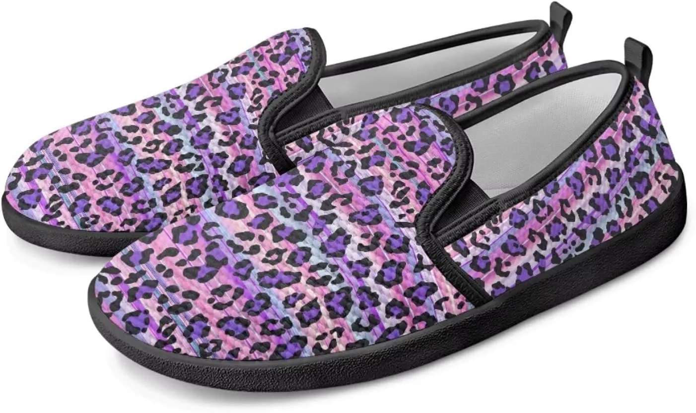 Women's Slip On Shoes Casual Breathable Mesh Flats Sneakers Fashion Low Top Soft Loafers for Tennis Work