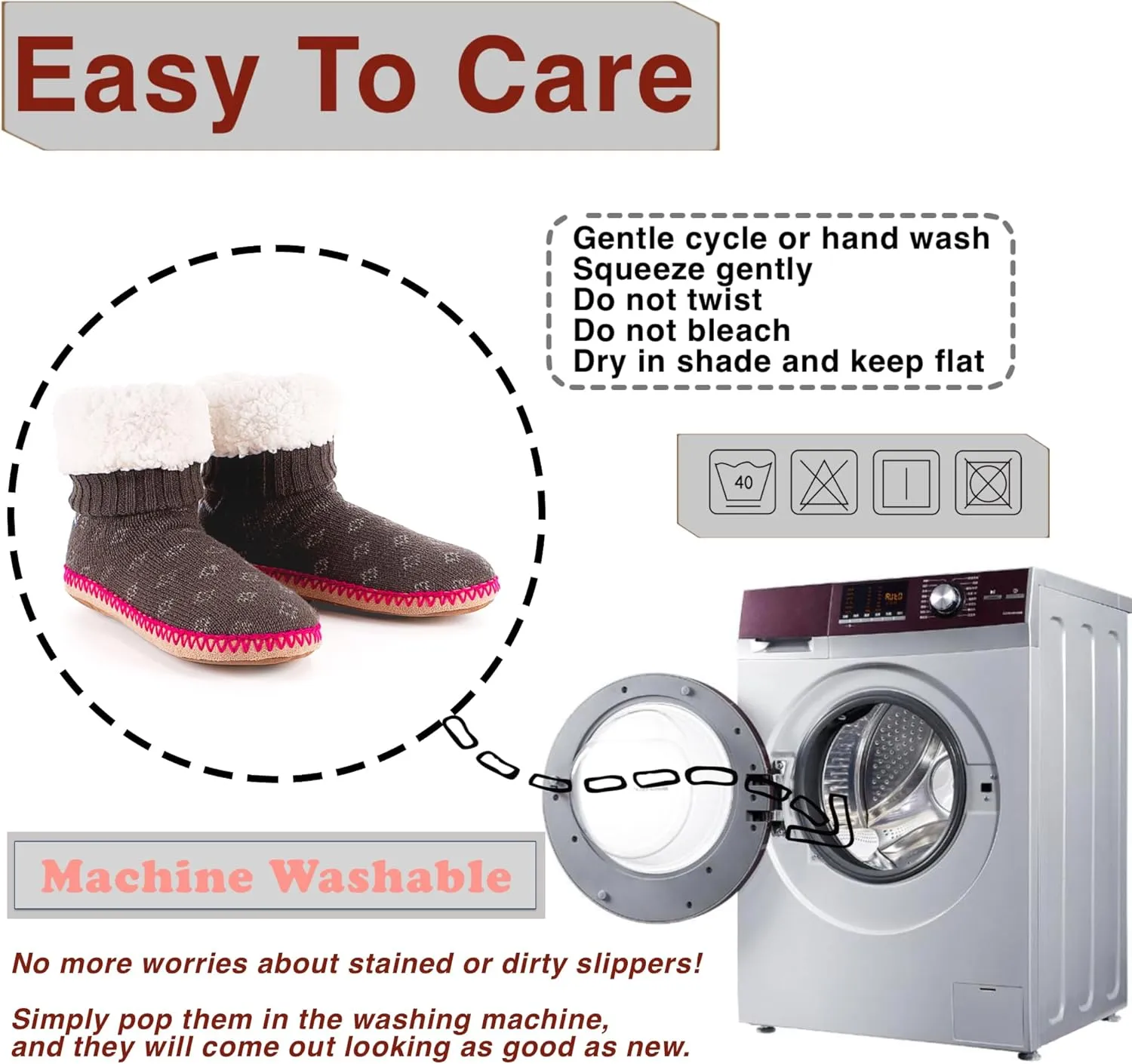 Women's Slipper Socks, Warm Fuzzy House Boots, Winter Fluffy Indoor Shoes, Cozy Christmas Gifts Unique