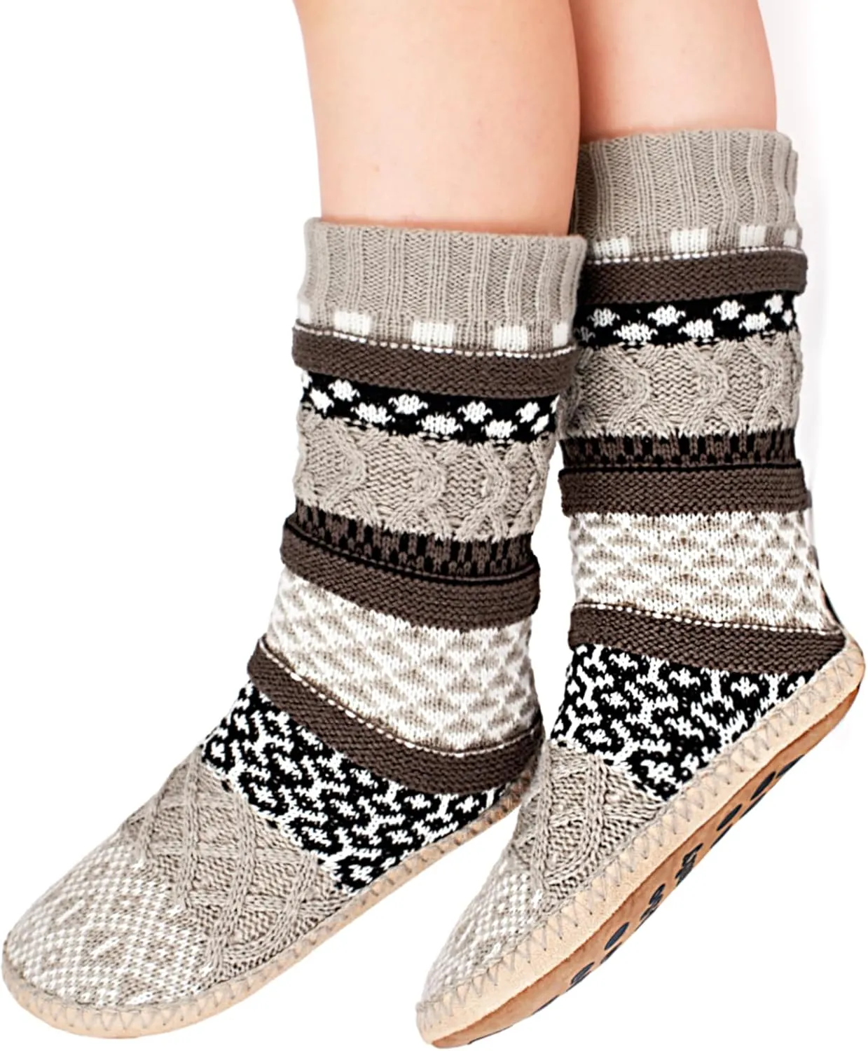 Women's Slipper Socks, Warm Fuzzy House Boots, Winter Fluffy Indoor Shoes, Cozy Christmas Gifts Unique