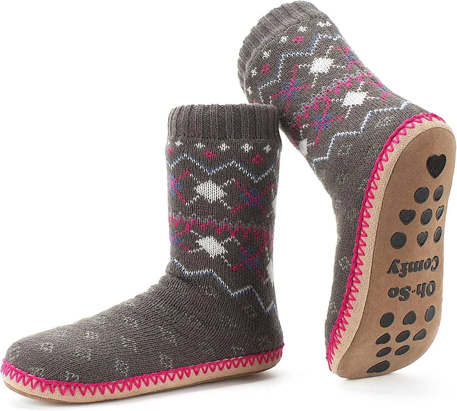 Women's Slipper Socks, Warm Fuzzy House Boots, Winter Fluffy Indoor Shoes, Cozy Christmas Gifts Unique