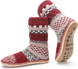 Women's Slipper Socks, Warm Fuzzy House Boots, Winter Fluffy Indoor Shoes, Cozy Christmas Gifts Unique