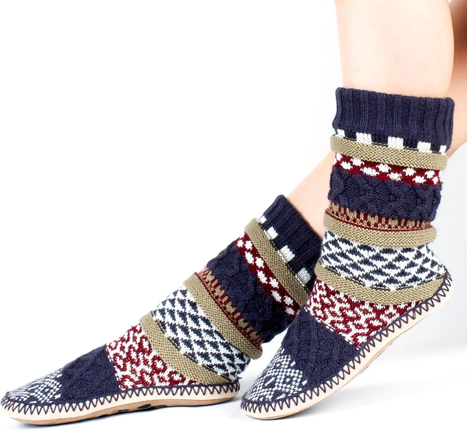 Women's Slipper Socks, Warm Fuzzy House Boots, Winter Fluffy Indoor Shoes, Cozy Christmas Gifts Unique