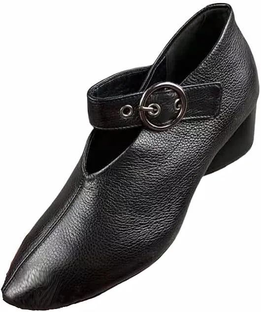 Women's Solid Color Fashion Shoes,Ankle Buckle Strap Comfortable Chunky Heel Daily Shoes,Versatile Pointed Toe Soft Sole Shoes