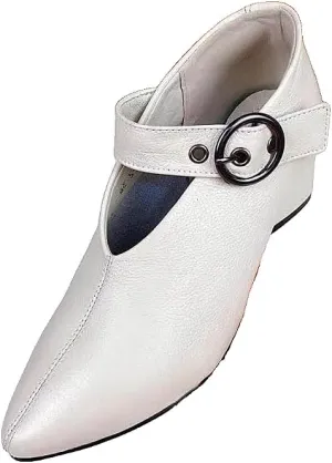 Women's Solid Color Fashion Shoes,Ankle Buckle Strap Comfortable Chunky Heel Daily Shoes,Versatile Pointed Toe Soft Sole Shoes